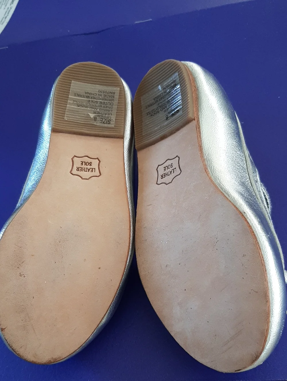 Janie And Jack Silver Shoes Size 8